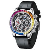 PAGANI Design Mechanical Skeleton, Stainless Steel Waterproof Watch for Men