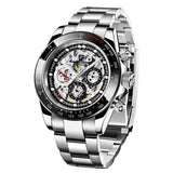 PAGANI Design Mechanical Skeleton, Stainless Steel Waterproof Watch for Men