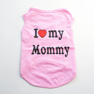 I LOVE MY DADDY MOMMY Dog Vest