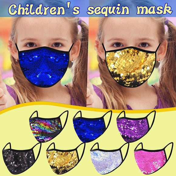 Kids Sequin Face Mask