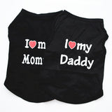 I LOVE MY DADDY MOMMY Dog Vest