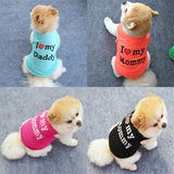 I LOVE MY DADDY MOMMY Dog Vest