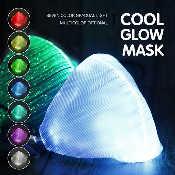 LED Flashing Mask Colorful Luminous Light For Men and Women  Masks